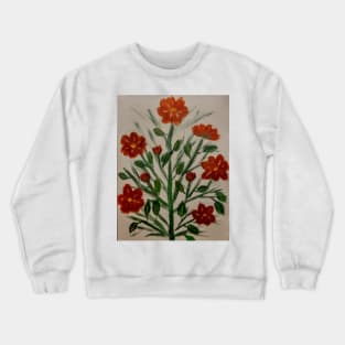 painting of some wildflowers dont in metallic paint Crewneck Sweatshirt